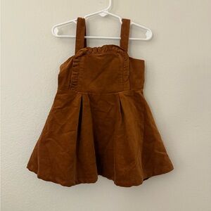 Janie and Jack Brown Corduroy Romper Toddler